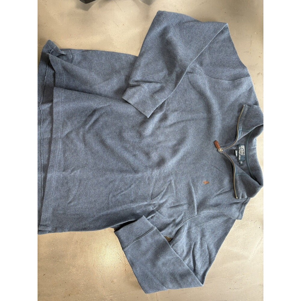 Ralph Lauren Cotton Pullover Blue Jumper Sweater XLarge Mens